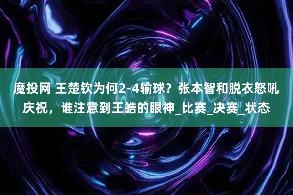 魔投网 王楚钦为何2-4输球？张本智和脱衣怒吼庆祝，谁注意到王皓的眼神_比赛_决赛_状态